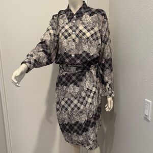 Vintage Jaeger Blouse And Wrap Skirt Set